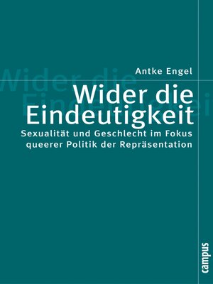 cover image of Wider die Eindeutigkeit